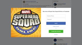 
                            8. Hey Squaddies, The game is back up!... - Super Hero Squad Online ...