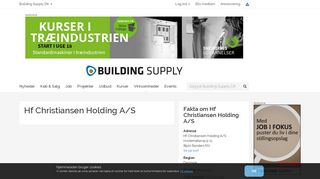 
                            8. Hf Christiansen Holding A/S - Building Supply DK