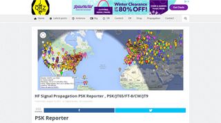 
                            6. HF Signal Propagation PSK Reporter , PSK/JT65/FT-8/CW/JT9