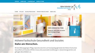 
                            2. HFGS Aarau: Höhere Fachschule Gesundheit und Soziales