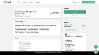 
                            12. HFMtalentindex Management Potenzial Index | PEATS