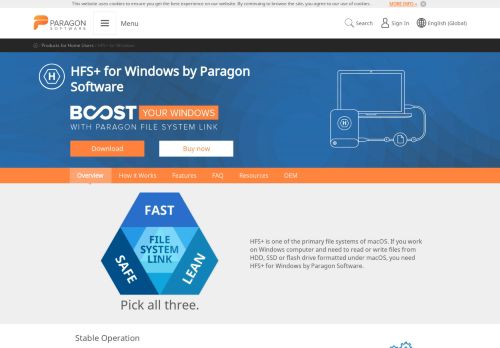 
                            6. HFS+ for Windows by Paragon Software| Paragon Software