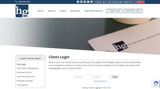 
                            11. HG Litigation | Client Login