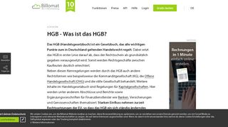 
                            11. HGB - Was ist das HGB? | Billomat