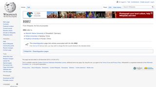 
                            9. HHU - Wikipedia