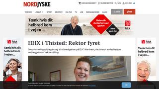 
                            12. HHX i Thisted: Rektor fyret | Nordjyske.dk