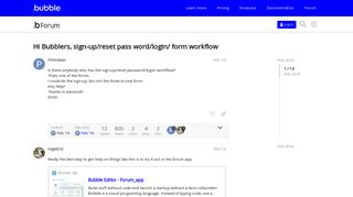 
                            9. Hi Bubblers, sign-up/reset pass word/login/ form workflow - Bubble ...