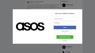 
                            6. Hi, I can't sign in to my Asos account -... - Melina Verschoyle | Facebook