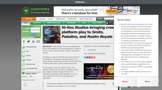 
                            13. Hi-Rez Studios bringing cross-platform play to Smite, Paladins, and ...