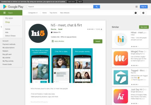 
                            3. hi5 - meet, chat & flirt - Apps on Google Play