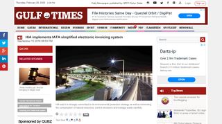 
                            13. HIA implements IATA simplified electronic invoicing system - Gulf Times