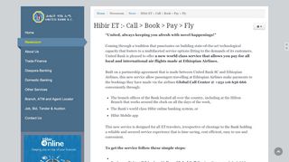 
                            7. Hibir ET :- Call > Book > Pay > Fly - United Bank SC