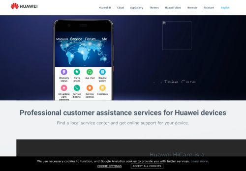 
                            10. HiCare - Huawei Mobile Services