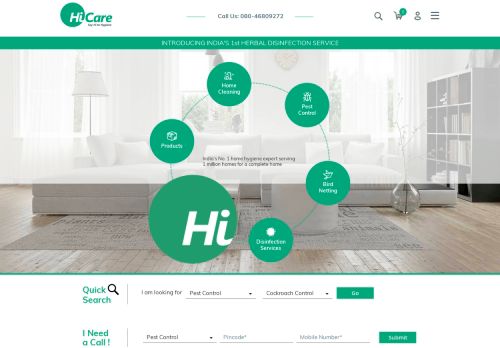 
                            4. Hicare: Pest Control , Home Cleaning, Bird Netting, Air Purifier ...