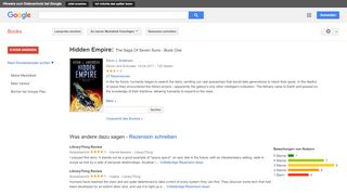 
                            10. Hidden Empire: The Saga Of Seven Suns - Book One