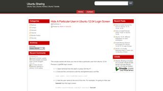 
                            8. Hide A Particular User in Ubuntu 12.04 Login Screen - Ubuntu Sharing