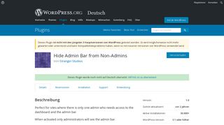 
                            4. Hide Admin Bar from Non-Admins | WordPress.org