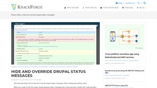 
                            8. Hide and override drupal status messages | KnackForge, Your ...