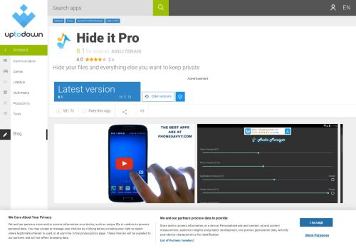 
                            5. Hide it Pro 7.3 for Android - Download - audio manager