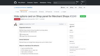 
                            13. Hide options card on Shop panel for Merchant Shops · Issue #3246 ...