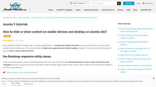 
                            9. Hide or Show Content on Mobile Devices & Desktop on Joomla site ...