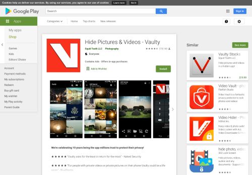 
                            3. Hide Pictures & Videos - Vaulty - Apps on Google Play