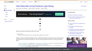 
                            5. Hide Status Bar during Facebook Login Dialog - Stack Overflow