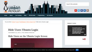 
                            11. Hide Users from the Ubuntu 14.04 Login Screen - LPIC-1