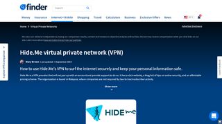 
                            11. Hide.me virtual private network (VPN) overview | finder.com