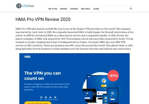 
                            13. HideMyAss VPN Review 2019 - VPN Fan