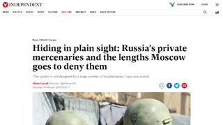 
                            12. Hiding in plain sight: Russia's private mercenaries and the lengths ...