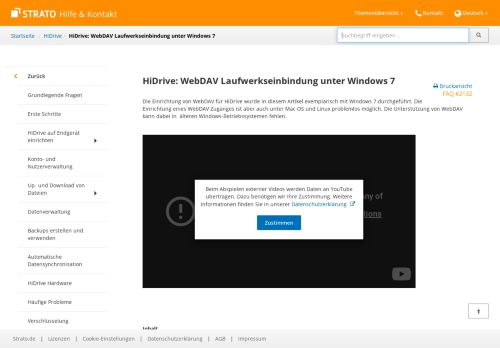 
                            2. HiDrive: WebDAV Laufwerkseinbindung unter Windows 7