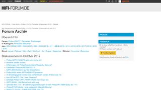 
                            8. HIFI-FORUM Archiv 2012 für Philips LCD-TV / Fernseher: Erfahrungen