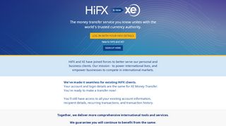 
                            6. HiFX is now XE | HiFX international money transfers | HiFX