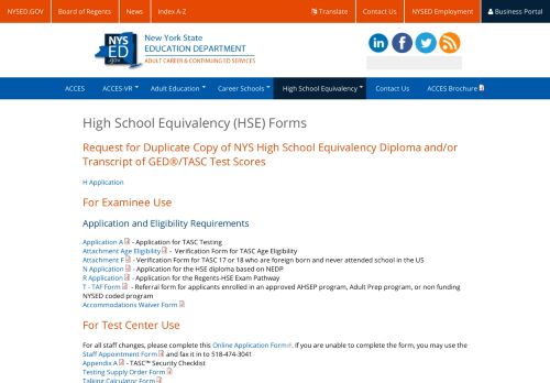 
                            13. High School Equivalency (HSE) Forms | Adult Career and Continuing ...