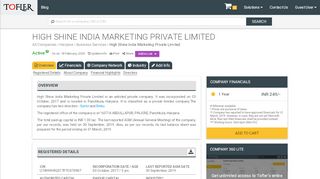 
                            5. High Shine India Marketing Private Limited - Financial Reports ...