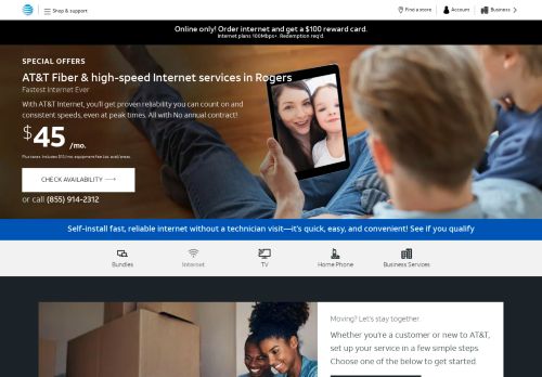 
                            12. High Speed Internet with AT&T Fiber in Rogers, AR