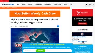 
                            10. High Stakes Horse Racing Becomes A Virtual Reality Online At ...