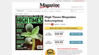 
                            13. High Times Magazine Subscription | MagazineLine