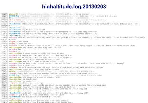 
                            8. highaltitude.log.20130203 - habhub