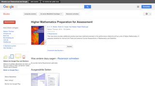 
                            4. Higher Mathematics Preparation for Assessment