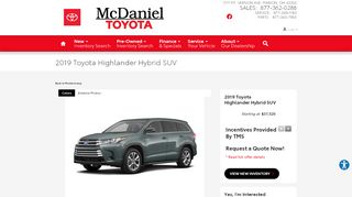 
                            6. Highlander Hybrid - Digital Showroom | McDaniel Toyota