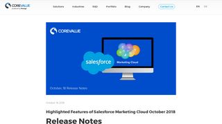 
                            12. Highlighted Features of Salesforce Marketing Cloud October 2018 ...