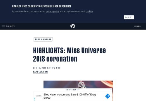 
                            7. HIGHLIGHTS: Miss Universe 2018 coronation - Rappler