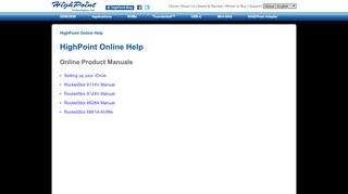 
                            2. HighPoint Online Help - HighPoint Global Website