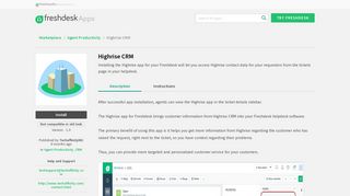 
                            12. Highrise CRM - Freshdesk Marketplace