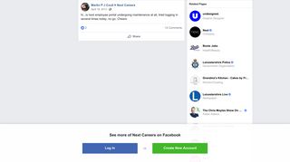 
                            10. hi...is next employee portal undergoing... - Martin P J Coull | Facebook