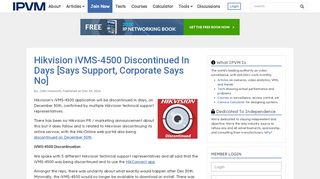 
                            13. Hikvision iVMS-4500 Discontinued In Days [Says Support, Corporate ...