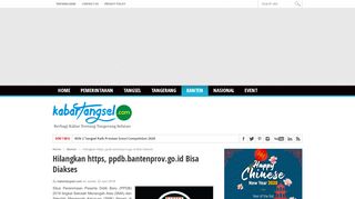 
                            4. Hilangkan https, ppdb.bantenprov.go.id Bisa Diakses | Kabar Tangsel