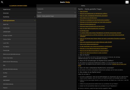 
                            11. Hilfe - Allgemeine Informationen - PayPal – Häufig gestellte Fragen